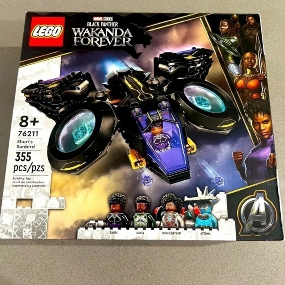 Retired LEGO Marvel Black Panther Shuri’s Sunbird 76211 –